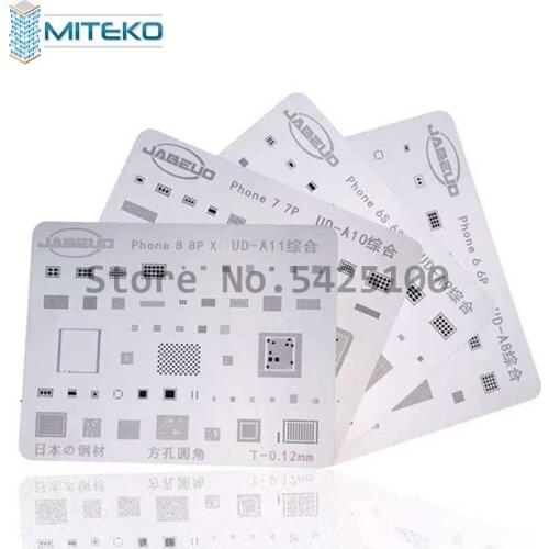 Mobile Phone CPU NAND Flash BGA Reballing Stencils template For 7P 7 6SP 6S 6P 6 Plant Tin Plate