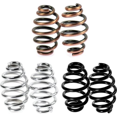 Motorcycle Parts Barrel Coiled Solo Seat Springs Bronze/Black/Chrome For Harley Chopper Bobber Softail Custom Bike