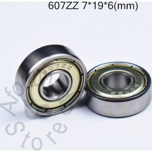 607ZZ 7*19*6(mm) 10pieces free shipping ABEC-5 bearings metal Sealed Miniature Mini Bearing 607 607Z 607ZZ chrome steel bearing
