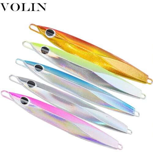 VOLIN NEW Model 1pc Ocean Trolling Metal Lure 60g 80g 100g 120g 150g Hard Lure Fishing Metal Jig SaltWater Lead Lure