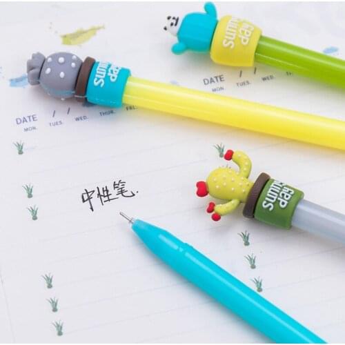 120 Pcs gel pens Cute Cactus kawaii Neutral pens Students writing tools school learning stationery gifts wholesale