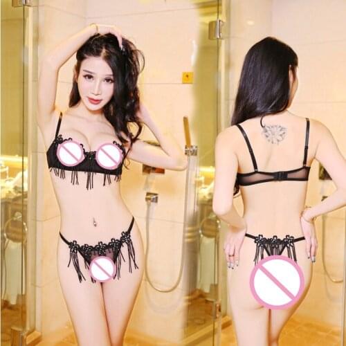 Sexy Erotic Lingerie Open Bra Lace Underwear Temptation Bodysuits Stripper Clothes Libidinal Costume For Real Sized Sex Dolls