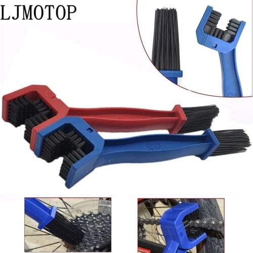 Motorcycle chain brush Cleaner Gear Grunge Outdoor Cleaner Scrubber Tool For Yamaha TDM 900 MT125 MT01 MT03 MT25 YBR 125 YZF R15
