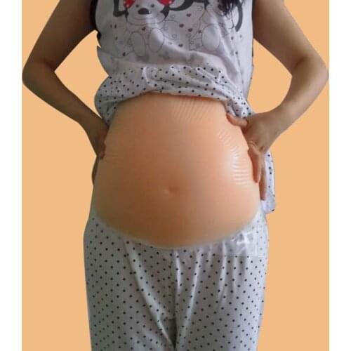 Silicone 2-4 month 1000g woman pregnant Belly births Fake realistic belly False Baby pregnancy belly fake pregnant belly