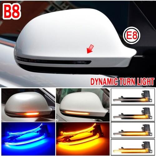 LED Car Dynamic Turn Signal Blinker Flashing Light For Audi A3 8P A4 A5 B8 Q3 A6 C6 4F S6 S4 S5 S6 A8 D3 8K S8