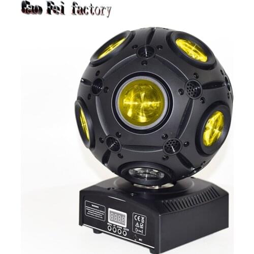 9X12W RGBW 4In1 Led Football Moving Head Light Lyre Beam Dj Disco Ball Light DMX For Stage Party