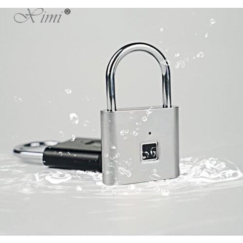 Fingerprint padlock waterproof smart door lock smart fingerprint lock Keyless USB Rechargeable Anti-Theft For drawer suitcase