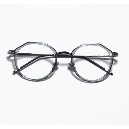 Women Retro Reading Eyeglasses Men Optical Polygonal Eye Glasses Oculos De Grau Femininos gafas