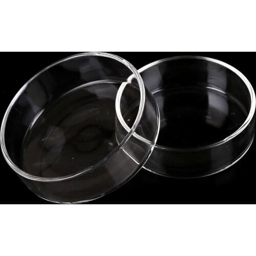 1 Pcs New Glass Reusable Tissue Petri Culture Dish Plate With Cover For Chemistry Laboratory