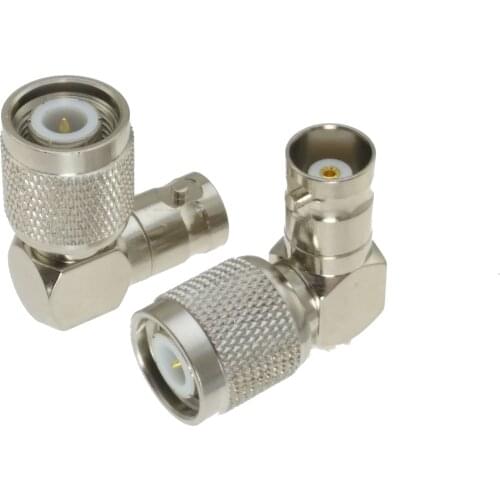10pcs "L" Adapter BNC female jack to TNC male plug RF right angle elbow RF Coaxial connector