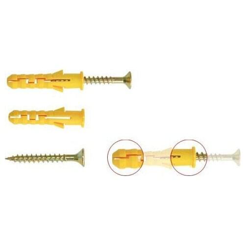 10x50 mm Wall screw nail anchor,Plastic Wall Self-Drilling Drywall Anchor Plugs Fixing Anchor Photo frame fastener furniture