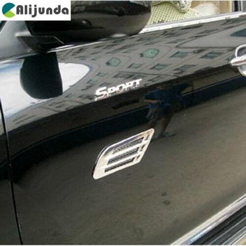 2PCS of new simulation fake air outlet shark gills car styling mold decoration tuyere for BMW X-series 3-series 5-series 7-serie