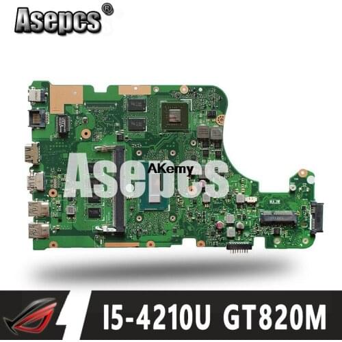 Asepcs X555LD Laptop motherboard For Asus X555LD X555LP X555LA X555L X555 Test onboard mainboard 4G RAM I5-4210U GT820M