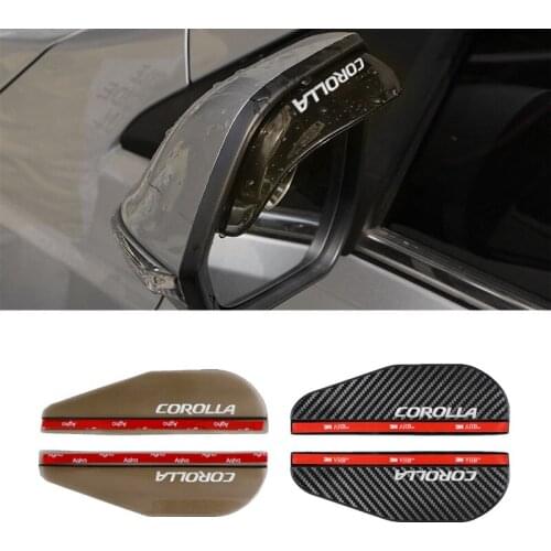 Car Rearview Mirror Rain Eyebrow Rain Shield Shade Protector Cover for Toyota corolla accessories car styling