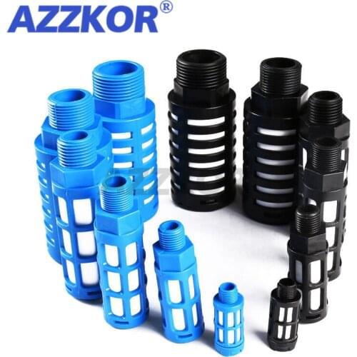 AZZKOR PSL Type Silencer Solenoid Valve Muffler Pneumatic Muffler Air Quick Exhaust Muffler Absorb Noise Reduce Filter 3/4 1inch