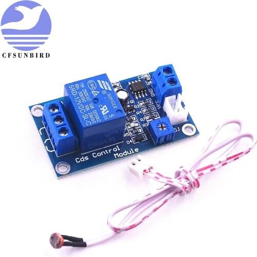 CFsunbird DC 12V Light Control Switch Photoresistor Relay Module Detection Sensor XH-M131