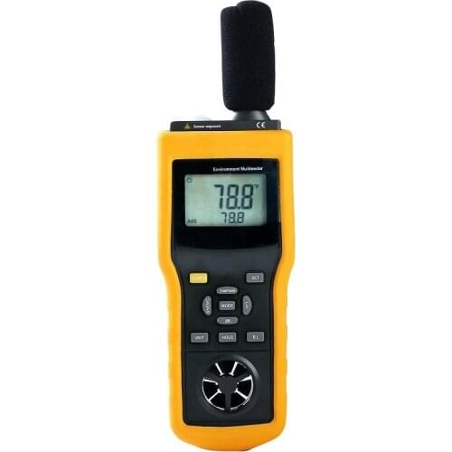 High quality multifunction environment meter MS6300, Mastech MS6300 Environment Tester LUX Wind Sound Temp RH