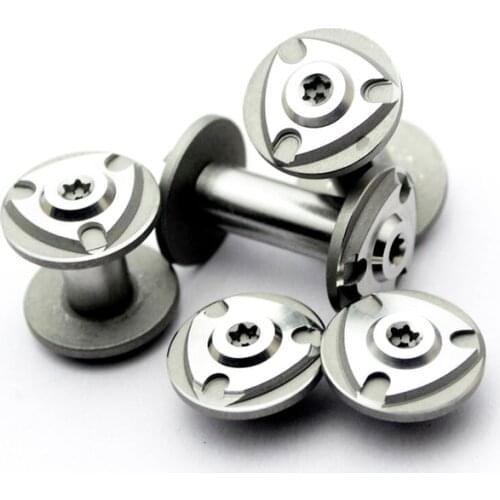 Diy Knife material Making knife Handle M4 screw KNIVES T8 plum nails sharp 12 size Straight folding knife