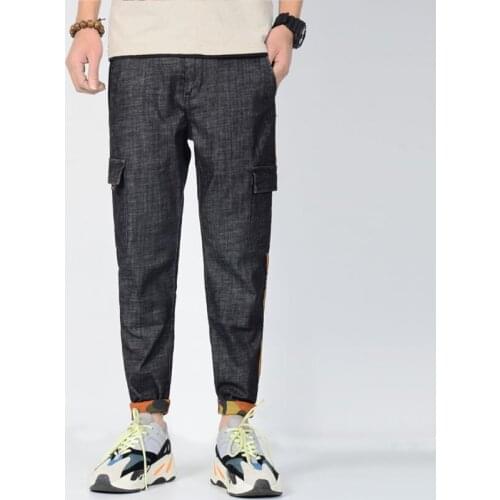 Mens Baggy Jeans Plus Size Stretch Jeans Men with Buttons Loose casual Jeans Vaqueros Hombre Denim 28-36