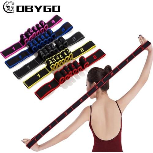 GOBYGO Resistance Band Adult Yoga Pull Strap Belt Loop Pilates Fitness Exercise Latex Elastic Latin Dance Stretch Band Equip