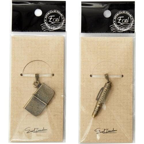 ET)ERAL Travelers Notebook pendant. Alloy Pendant. Key pendant, mobile phone pendant. Brooch decoration, TN accessories