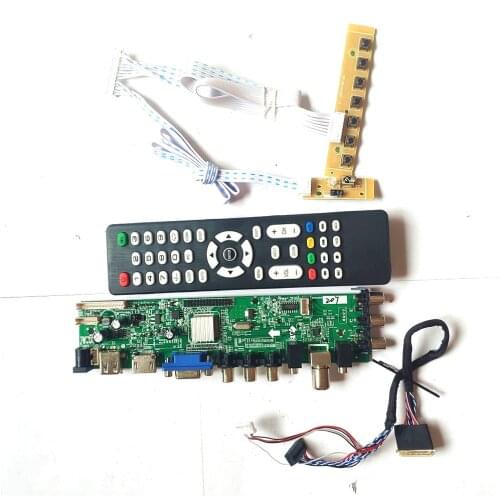 Fit LTN173KT01-A01/B04/B07/B09/C01/C09 1600*900 3663 TV digital HDMI-Compatible VGA USB DVB upgrade 40 pin LVDS LCD board