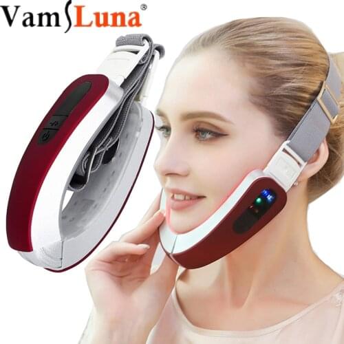 Thin Face Artifact Micro-current Facial Massager Face-lifting Instrument V Face Thin Masseter Red Blu-ray Beauty Instrument