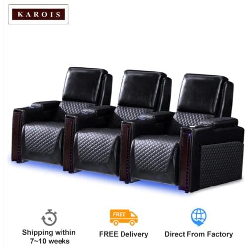KAROIS R951 Senior clubs VIP seating cinema leather theater seat Multimedia power home theatre recline seats