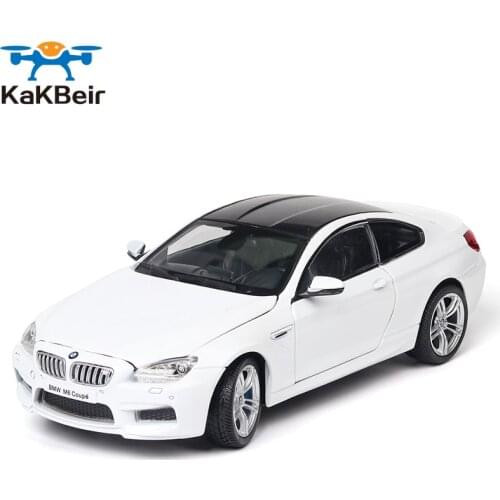 1:24 BMWS M6 Alloy Sports Car Model & Toy Vehicles Linkage Wheel Metal Model Childrens Car Kids Toy Friend Collectible
