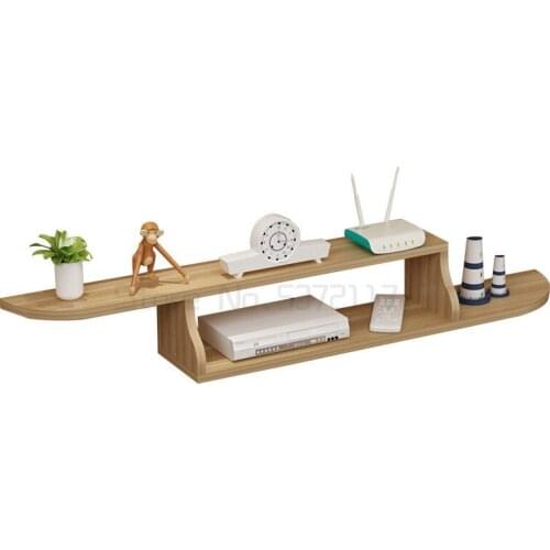 Set-top box wall hanger wall shelf no punch living room partition router TV cabinet bedroom shelves for wall