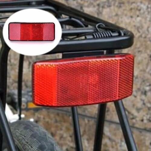 1pcs Bicycle Rack Tail Safety Caution Warning Reflector Rear Reflective Highly reflect light Outdoor Cycling