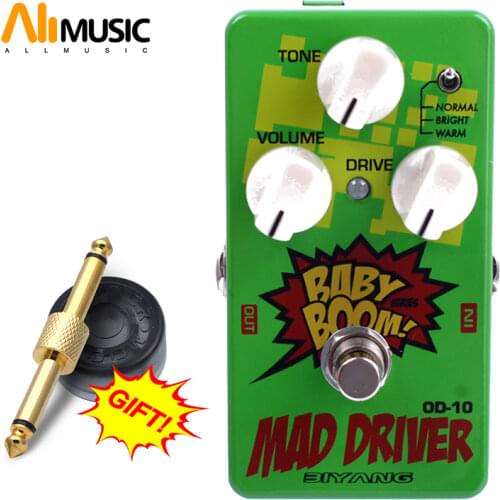 Biyang OD-10 Guitar Bass Effects Pedal Three Models Mad Drive Overdrive