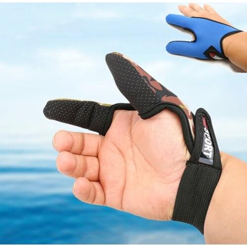 1Pc Half Protector Fishing Gloves Fishermen Anti-Slip Anti-cut Two Finger Surfcasting Breathable Glove Outdoor Fish Equipment