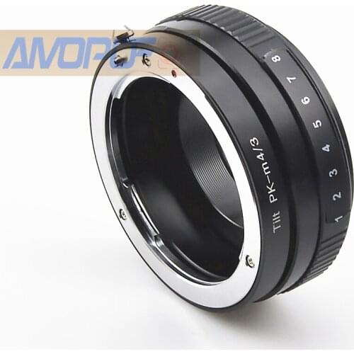 PK to M4/3 Tilt Lens Adapter,Pentax P/K Lens to Micro 4/3(MFT, M4/3) Mount Camera, Such as for Olympus EP1,EP2,EP3,EPL1,EPL2,EPL