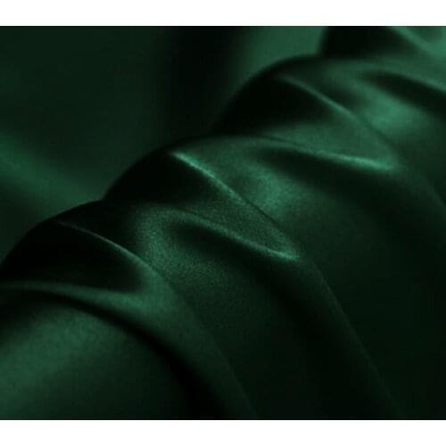 40 mm Heavy Silk Satin Fabric 100% pure mulberry silk black wine red green color 114 cm width 145 gsm 10 meters small wholesale