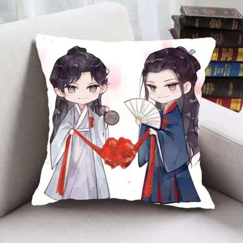 Q Version Word of Honor Series Cushion Covers Cute Cartoon Wen Kexing Zhou Zishu Pillowcase Lao Wen A Xu Throw Pillow Covers