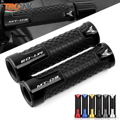 7/8" 22mm Universal Motorcycle Handle Handlebar Hand Bar Grip For Yamaha MT03 MT-03 MT 03 Accessories With Logo MT03