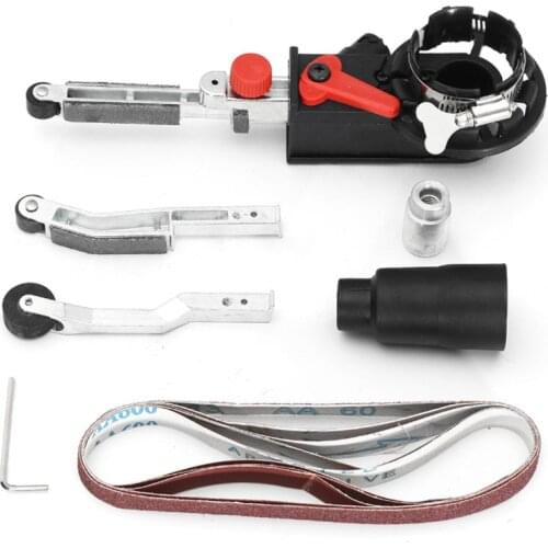 Sander Machine Sanding Belt Adapter Head Convert M10 With Sanding Belts For 4" Electric Angle Grinder Mayitr Woodworking Tools