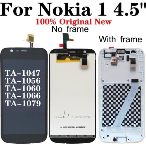 Shyueda 100% Original New AAA+ For Nokia 1 4.5" TA-1047 TA-1056 TA-1060 TA-1066 TA-1079 LCD Display Touch Screen Digitizer