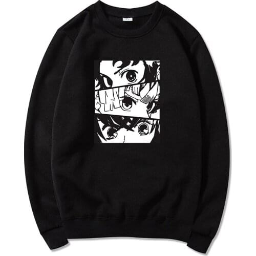 New Anime Hoodie Demon Slayer Tanjirou Inosuke Zenitsu Hoodies Men Women Harajuku Sweatshirt Pullover Tracksuit Sudadera