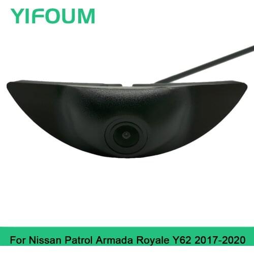 YIFOUM Car Front View Parking Night Vision Positive Waterproof Logo Camera For Nissan Patrol Armada Royale Y62 2017 2018 2019-20