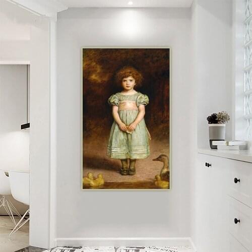 William Holman Hunt《Ducklings,1889》Canvas Art Oil Painting Artwork Poster Picture Wall Hanging Decor Home Living Room Decoration