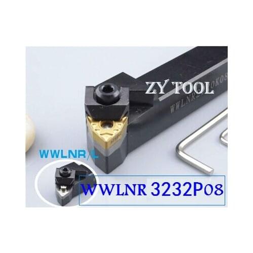 WWLNR3232P08 CNC Insert lather tool,CNC turning tool holder,External turning tools,Lathe cutting tools for WNMG080404/08 Inserts