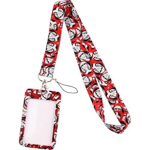 YL641 La casa de papel Lanyard For Keychain ID Card Mobile Phone ID Badge Holder Key Rings Neck Straps Accessories Friend gifts