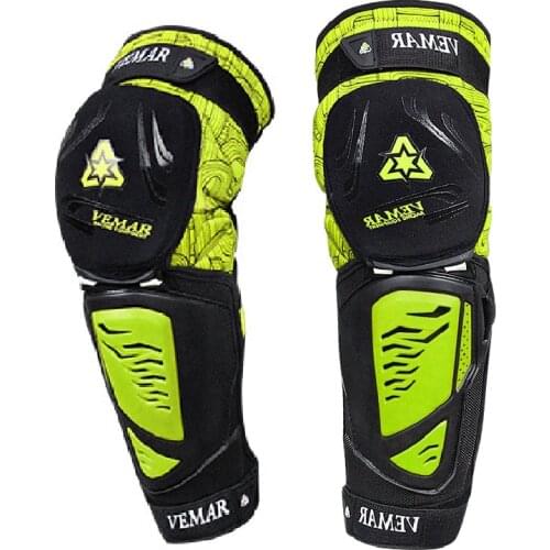 Green Motorcycle Knee Pads Men Aramid Motocross Equipment Motos Motorbike Body Armor Gurads Protect Gears Knee Pads Four Seasons