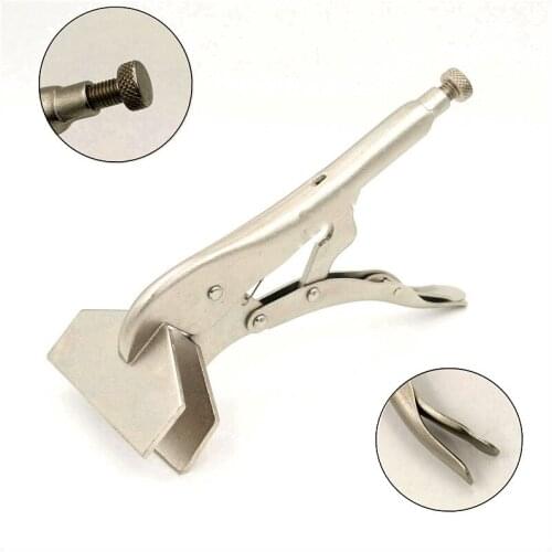 10 inch Heavy duty Locking Pliers wrench Adjustable Flat Head Grip Vise for Wood Locator welding clamp Clips repair hand tools