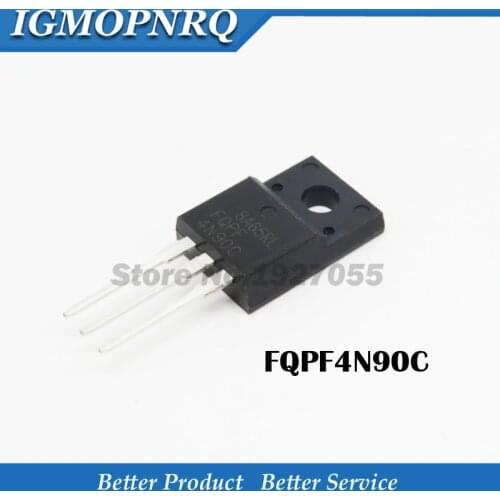 10PCS FQPF4N90C TO-220F 4N90C 4N90 FQPF4N90 TO-220 900V4A new MOS FET transistor