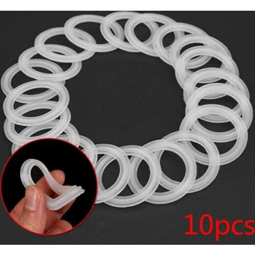 10pcs Sanitary Tri Clamp Silicone Gaskets ID35MM OD50.5MM Welding Ferrule Sealing Gasket Ring Silicone Gaskets Replace