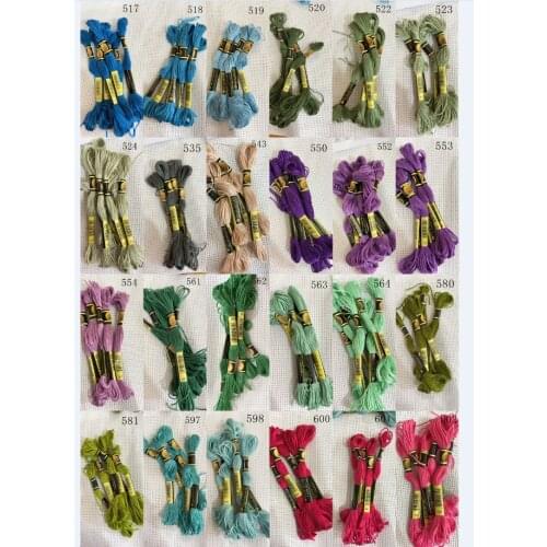 5 pieces/color cross stitch threads cross stitch embroidery thread Custom threads colors 12