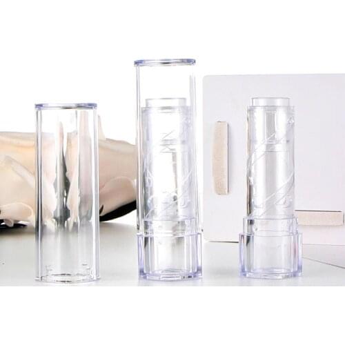 12.1mm Transparent Square Empty Lipstick Tube Clear Green Plastic Cute Lip Balm Container Lip Rouge Tube 200pcs/lot